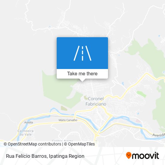 Mapa Rua Felício Barros