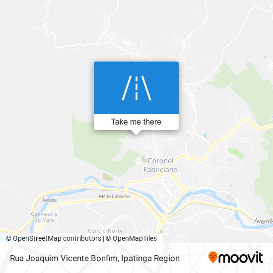 Mapa Rua Joaquim Vicente Bonfim