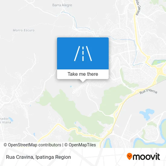 Rua Cravina map