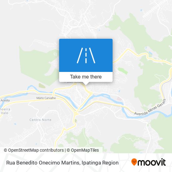 Mapa Rua Benedito Onecimo Martins