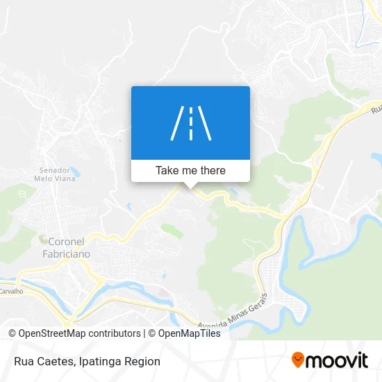 Rua Caetes map