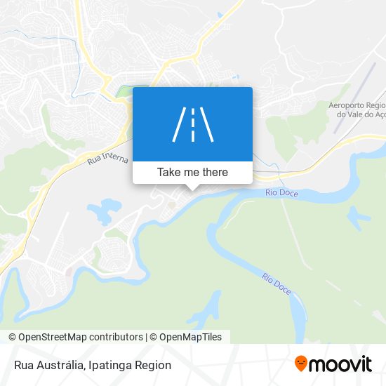 Mapa Rua Austrália