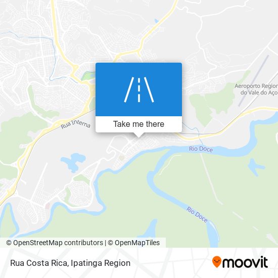 Mapa Rua Costa Rica