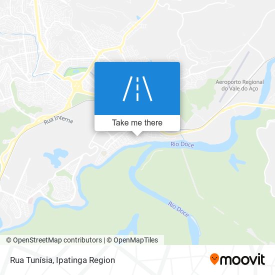 Mapa Rua Tunísia