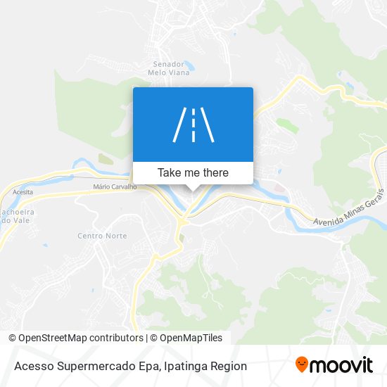 Acesso Supermercado Epa map