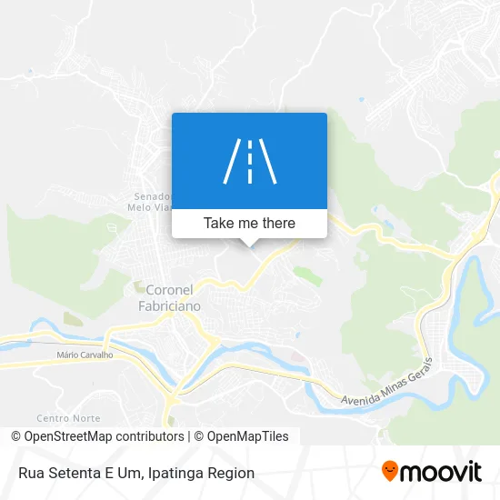 Rua Setenta E Um map