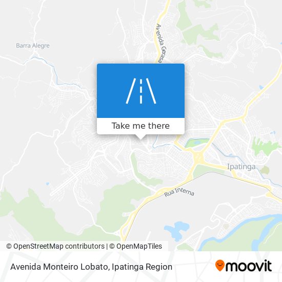 Mapa Avenida Monteiro Lobato