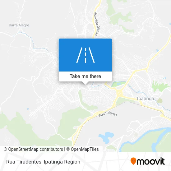 Rua Tiradentes map