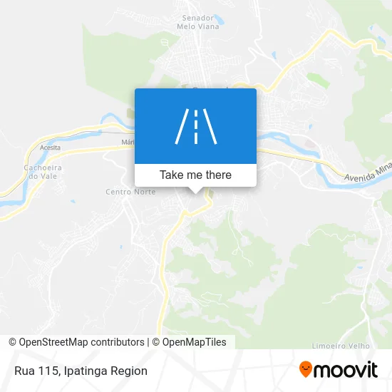 Rua 115 map
