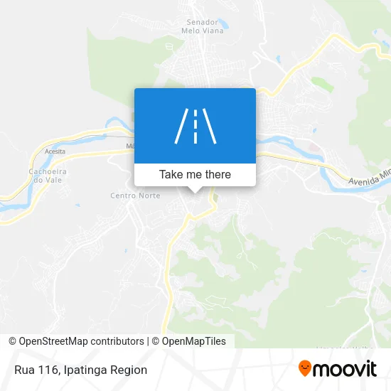Rua 116 map