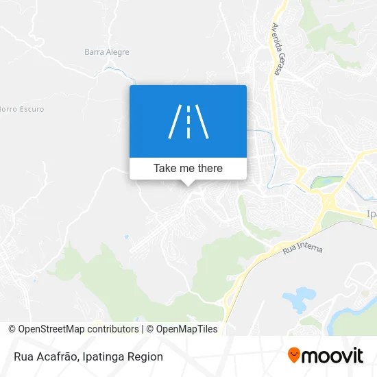 Rua Acafrão map