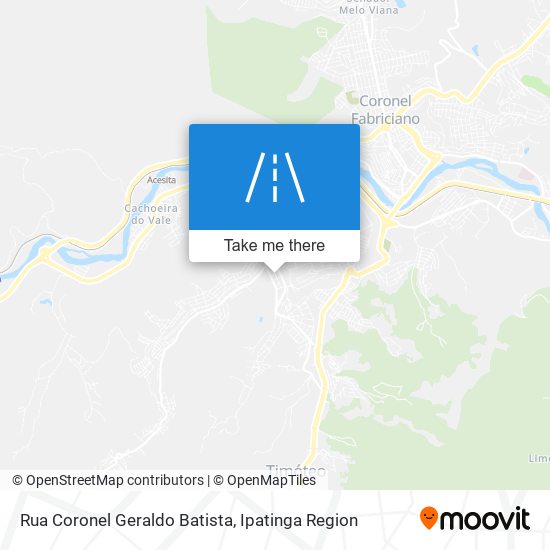 Mapa Rua Coronel Geraldo Batista