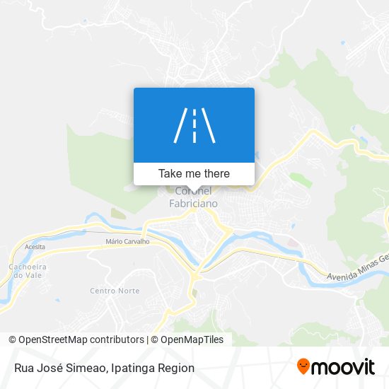 Rua José Simeao map