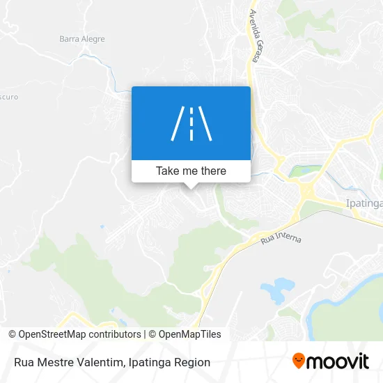 Rua Mestre Valentim map