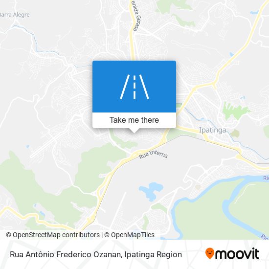 Mapa Rua Antônio Frederico Ozanan