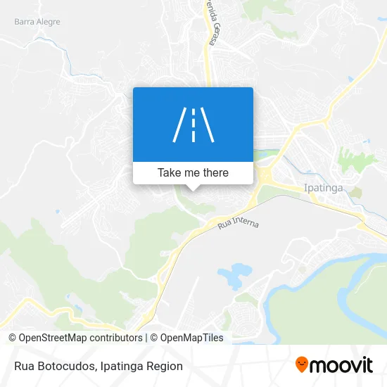 Rua Botocudos map