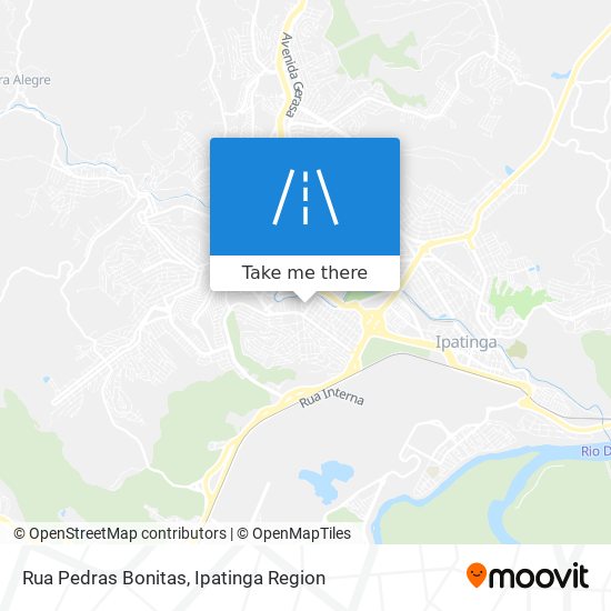 Mapa Rua Pedras Bonitas