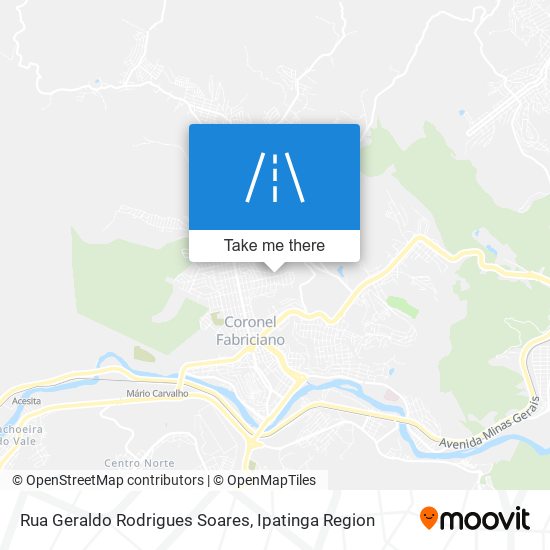 Mapa Rua Geraldo Rodrigues Soares
