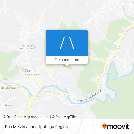 Rua Melvin Jones map