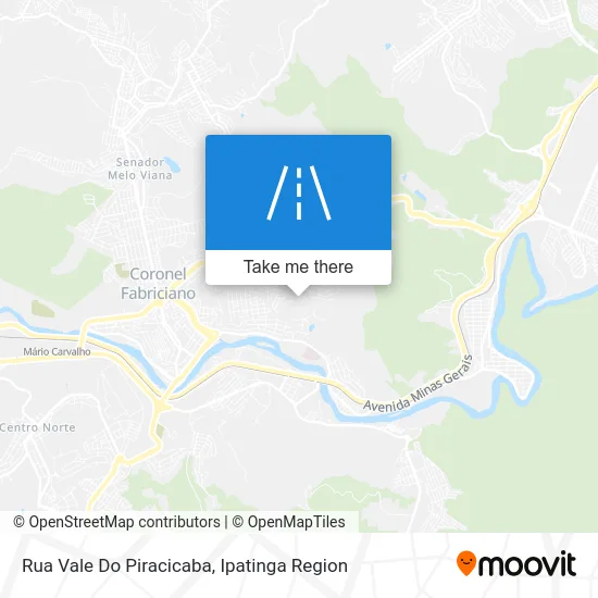Rua Vale Do Piracicaba map