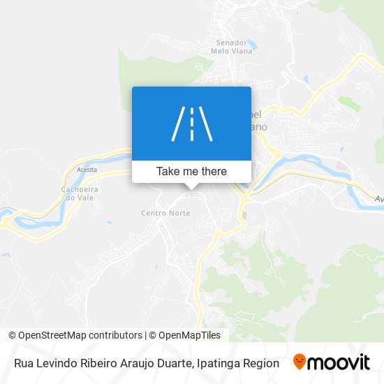 Mapa Rua Levindo Ribeiro Araujo Duarte