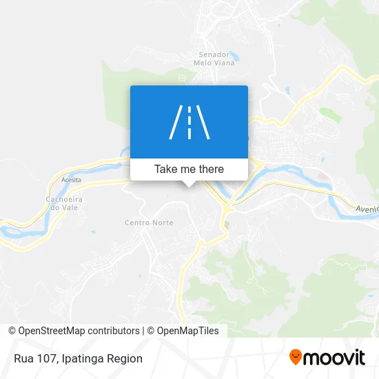Rua 107 map