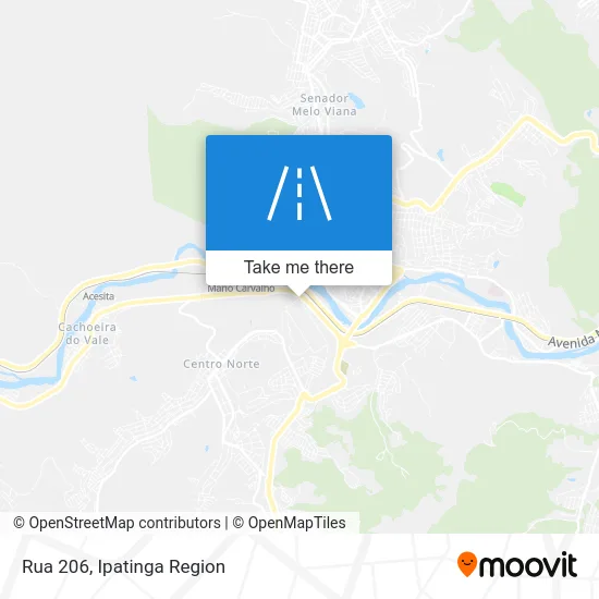 Rua 206 map