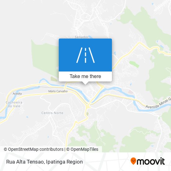 Mapa Rua Alta Tensao
