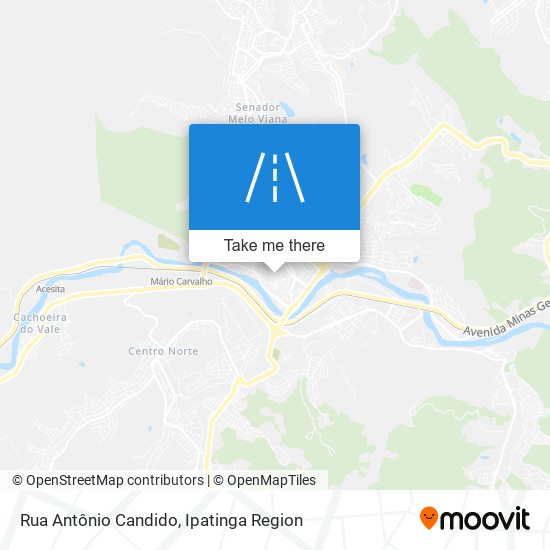 Mapa Rua Antônio Candido