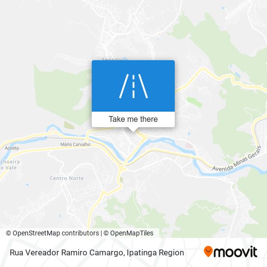 Mapa Rua Vereador Ramiro Camargo