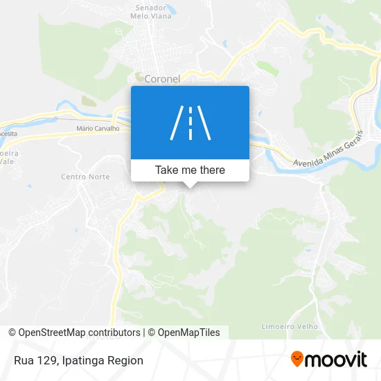 Rua 129 map
