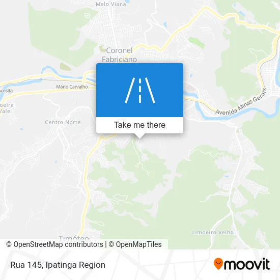 Rua 145 map