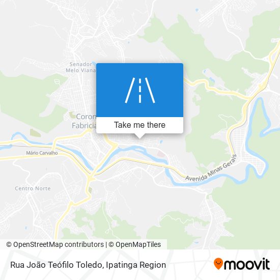 Mapa Rua João Teófilo Toledo