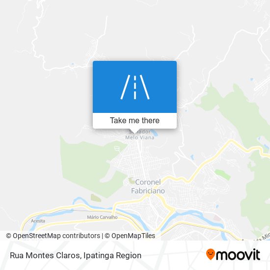 Mapa Rua Montes Claros