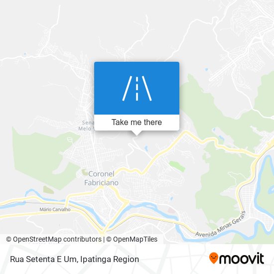 Rua Setenta E Um map