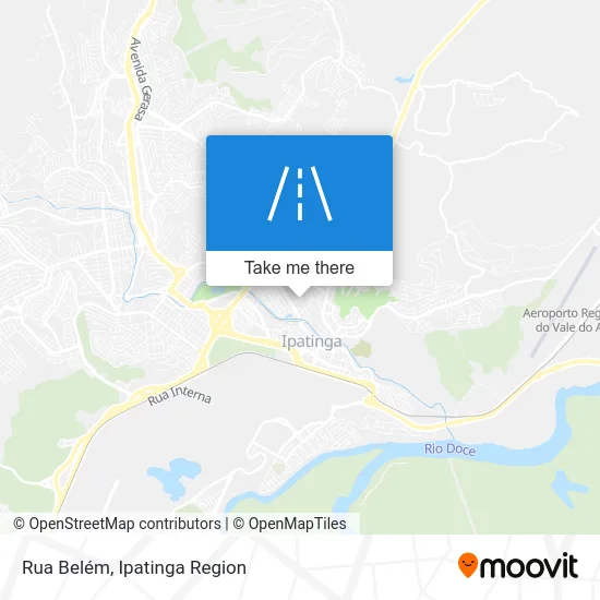 Rua Belém map