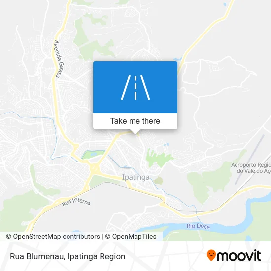 Rua Blumenau map