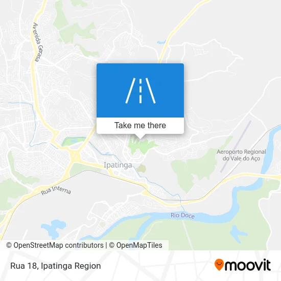 Rua 18 map