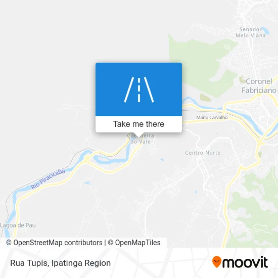 Rua Tupis map