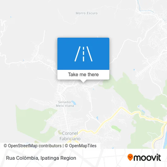 Rua Colômbia map