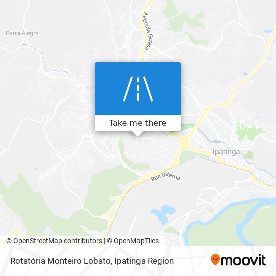 Mapa Rotatória Monteiro Lobato