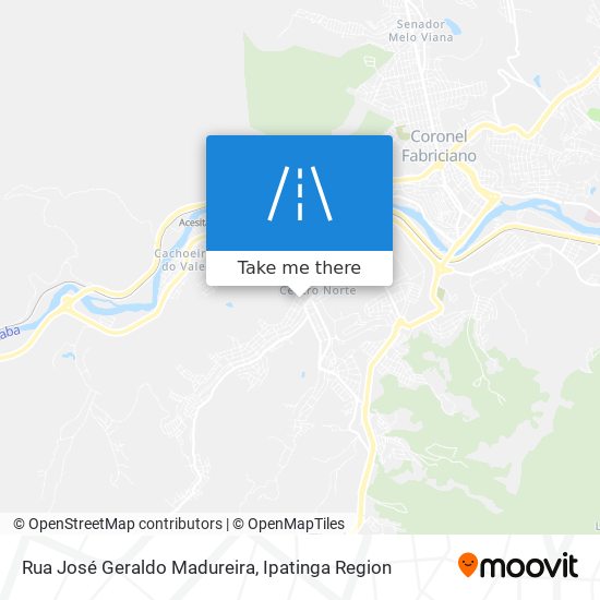 Mapa Rua José Geraldo Madureira