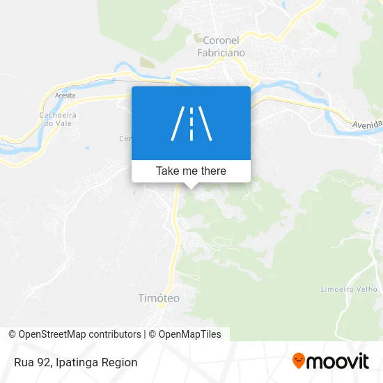 Rua 92 map
