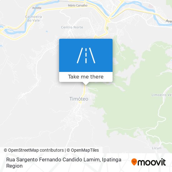 Mapa Rua Sargento Fernando Candido Lamim