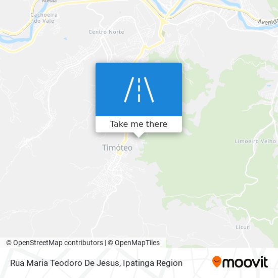 Mapa Rua Maria Teodoro De Jesus
