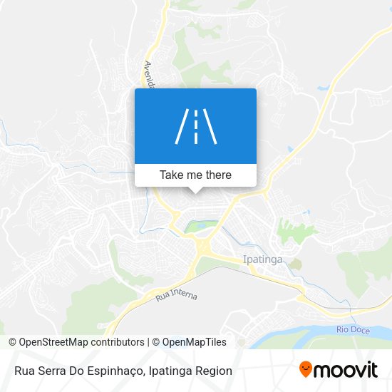 Rua Serra Do Espinhaço map