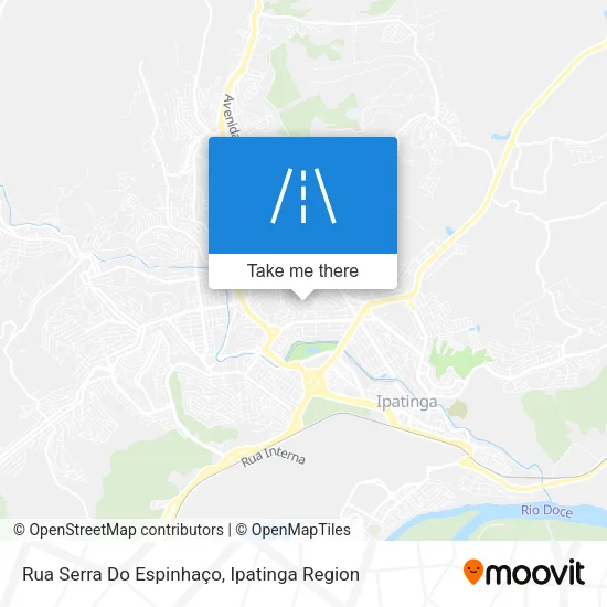Mapa Rua Serra Do Espinhaço
