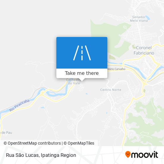 Mapa Rua São Lucas