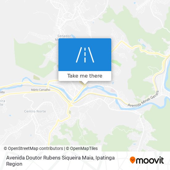 Mapa Avenida Doutor Rubens Siqueira Maia