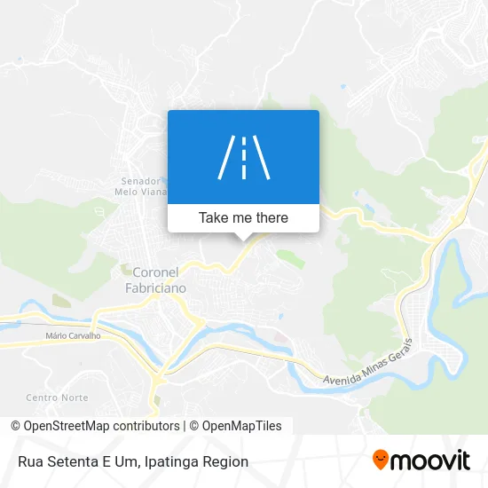 Rua Setenta E Um map